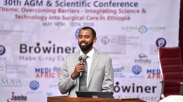Dr. Biruk Bekele Shares the Impact of Ohana One at Ethiopia's National Surgical Conference